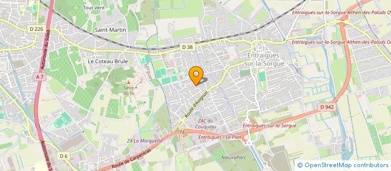 localisation de l'entreprise MADAME CHLOE TURBAN  ENTRAIGUES-SUR-LA-SORGUE