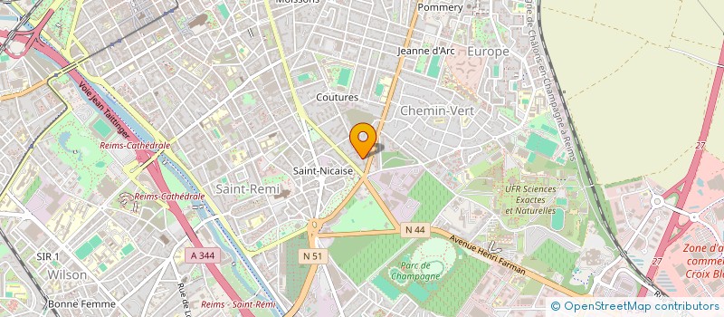 localisation de l'entreprise MADAME CHLOE URBANIAK  REIMS