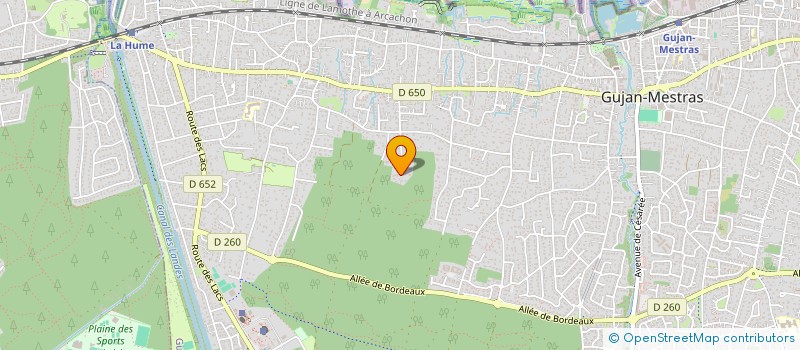 localisation de l'entreprise MADAME CHLOE VACHE  GUJAN-MESTRAS