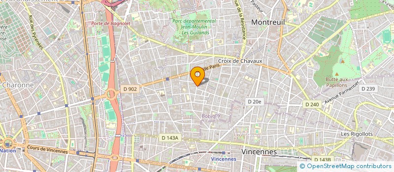 localisation de l'entreprise MADAME CHLOE VADEPIED à MONTREUIL