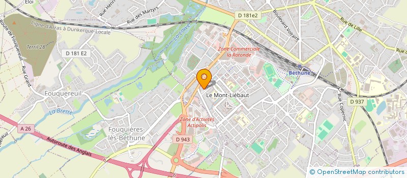 localisation de l'entreprise MADAME CHLOE VALEMBOIS à BETHUNE