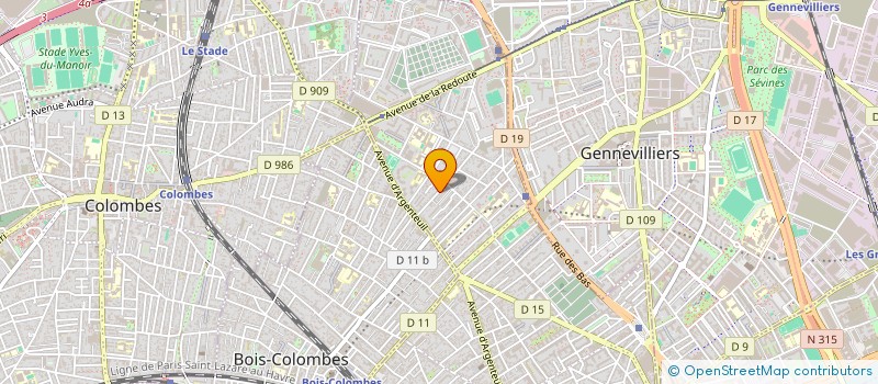 localisation de l'entreprise MADAME CHLOE VANDER LINDEN à ASNIERES-SUR-SEINE