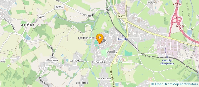 localisation de l'entreprise MADAME CHLOE VIARD  LENTILLY