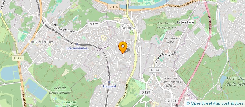 localisation de l'entreprise MADAME CHLOE VIARD  BOUGIVAL