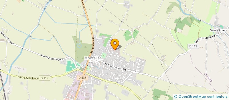 localisation de l'entreprise MADAME CHLOE VIRE  MONTELIER