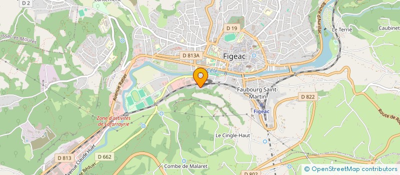 localisation de l'entreprise MADAME CHLOE VOLLANT  FIGEAC