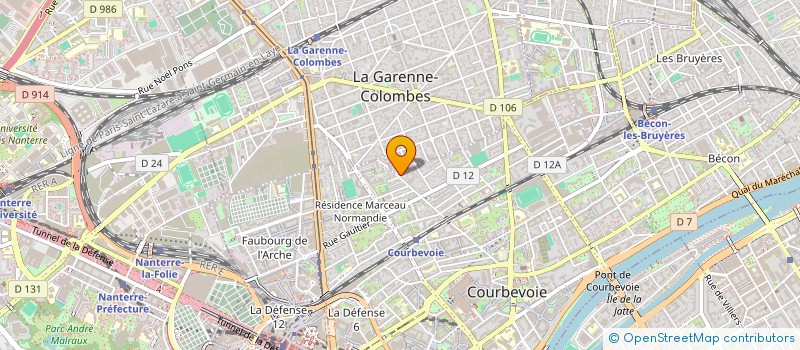 localisation de l'entreprise MADAME CHLOE VON KAENEL à COURBEVOIE