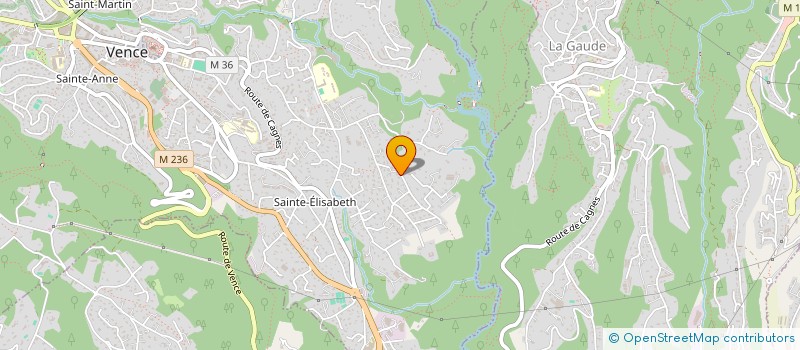 localisation de l'entreprise MADAME CHLOE VOUZELLAUD  VENCE