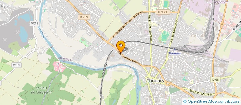 localisation de l'entreprise MADAME CHLOE VRIGNAUD  THOUARS