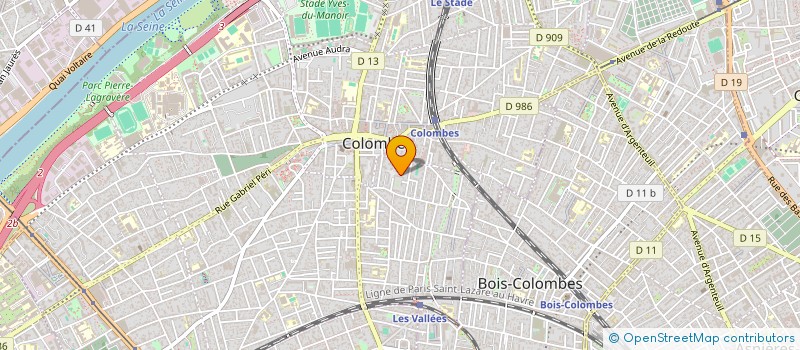 localisation de l'entreprise MADAME CHLOE VUILLEMENOT à COLOMBES