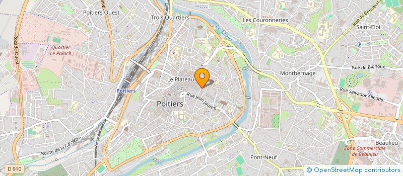 localisation de l'entreprise MADAME CHLOE WALKER à POITIERS