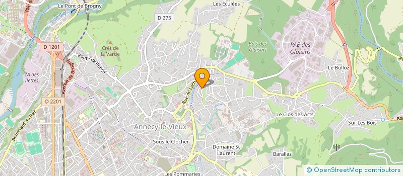 localisation de l'entreprise MADAME CHLOE WEEGER à ANNECY