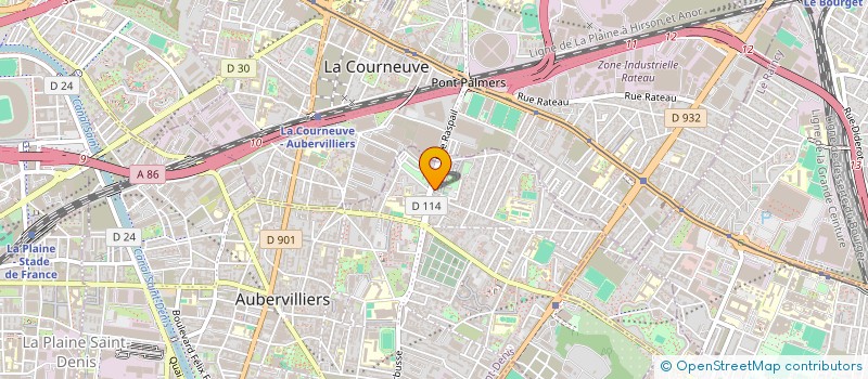 localisation de l'entreprise MADAME CHOUCHOU MAKASA MBO  AUBERVILLIERS