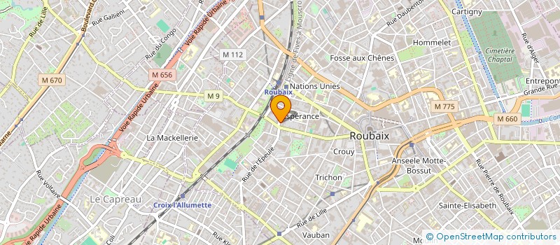 localisation de l'entreprise MADAME CHOUROUK TOUTAH  ROUBAIX