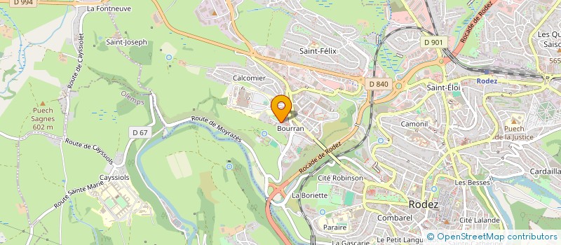 localisation de l'entreprise MADAME CHRIS AZAM CUVELIER  RODEZ