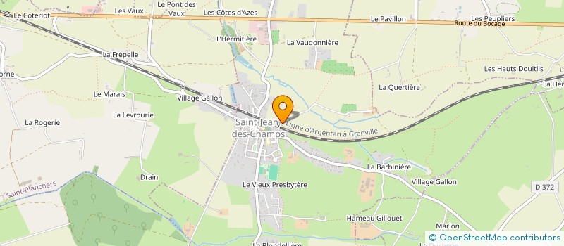 localisation de l'entreprise MADAME CHRIS MESNAGE  SAINT-JEAN-DES-CHAMPS