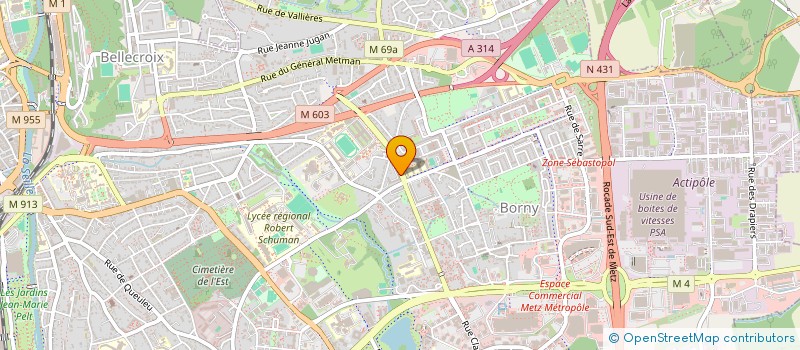 localisation de l'entreprise MADAME CHRIS MOUKONGO MILENZI  METZ