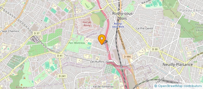 localisation de l'entreprise MADAME CHRIS VOITURIER à MONTREUIL