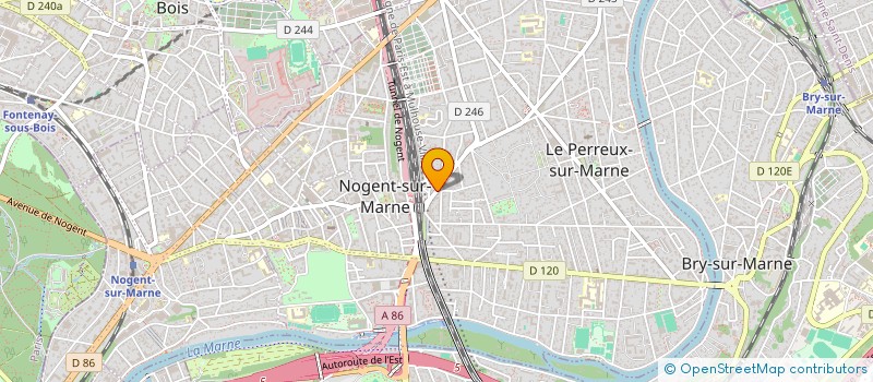 localisation de l'entreprise MADAME CHRISLAINE BRIVAL  LE PERREUX-SUR-MARNE