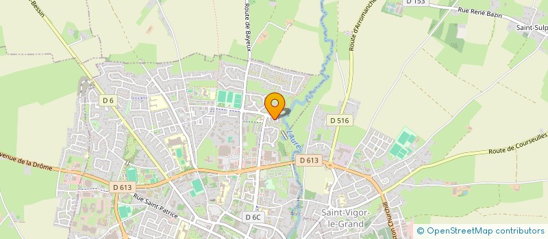 localisation de l'entreprise MADAME CHRISLAINE DERUELLE  BAYEUX