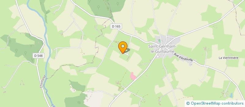 localisation de l'entreprise MADAME CHRISLAINE HUET  ST GERMAIN LE GUILLAUME