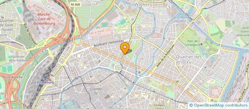 localisation de l'entreprise MADAME CHRISLAINE MENARD  STRASBOURG