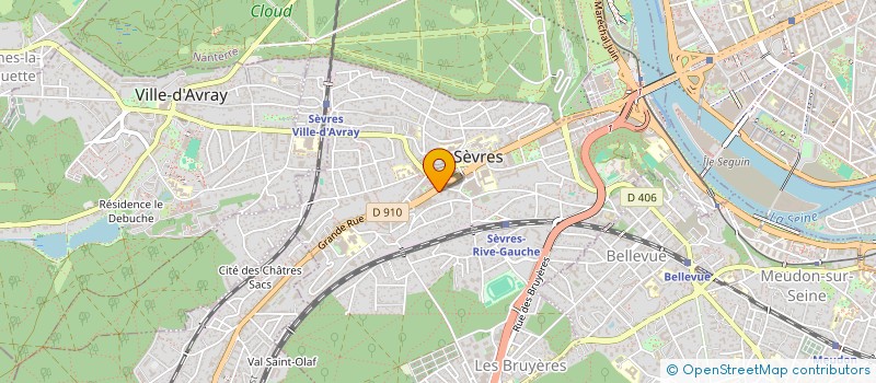 localisation de l'entreprise MADAME CHRISLENE EYENE NKOULOU à SEVRES