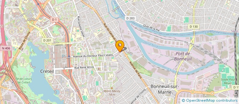 localisation de l'entreprise MADAME CHRISLENE THEZENAS  CHAMPS-SUR-MARNE