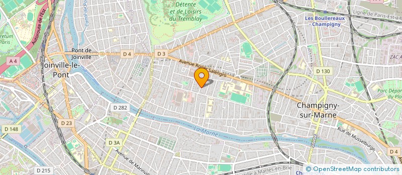 localisation de l'entreprise MADAME CHRISMENE ST ELOI à CHAMPIGNY-SUR-MARNE