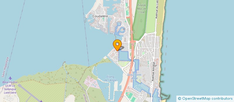 localisation de l'entreprise MADAME CHRISTA BAUDOUX  LE BARCARES