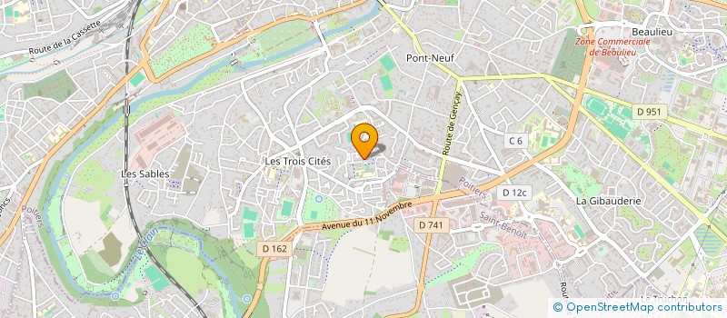 localisation de l'entreprise MADAME CHRISTA MILOBI à POITIERS