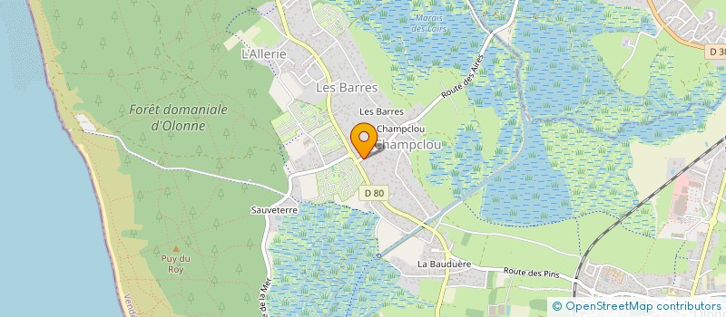 localisation de l'entreprise MADAME CHRISTA SENE à LES SABLES D'OLONNE