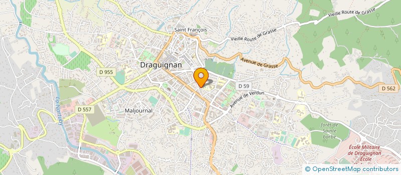 localisation de l'entreprise MADAME CHRISTAL CASTAGNE  DRAGUIGNAN