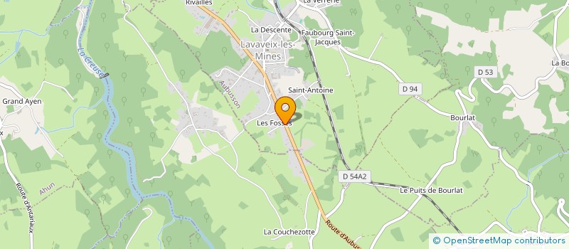 localisation de l'entreprise MADAME CHRISTALE POPINEAU  MOUTIER D'AHUN