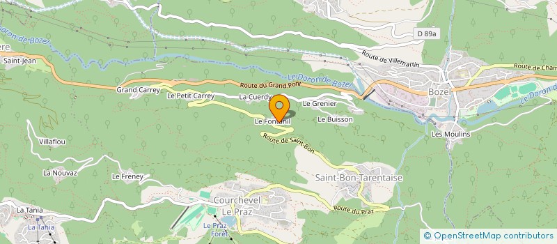 localisation de l'entreprise MADAME CHRISTANGE BRUSTIE à COURCHEVEL