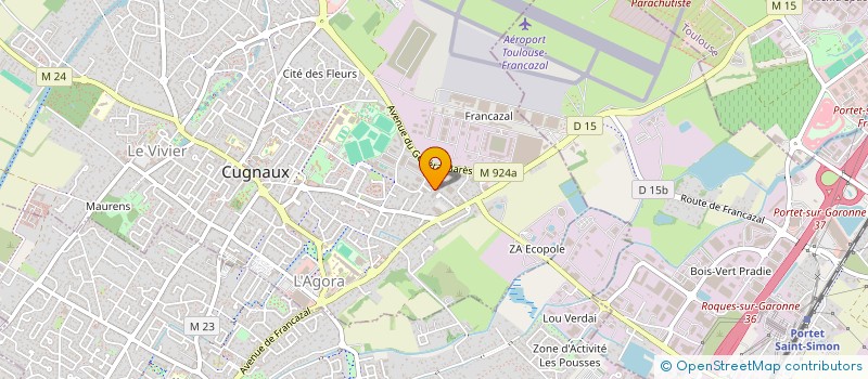 localisation de l'entreprise MADAME CHRISTE CELIN  CUGNAUX