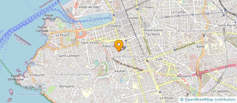 localisation de l'entreprise MADAME CHRISTEL ANDRAUD  MARSEILLE