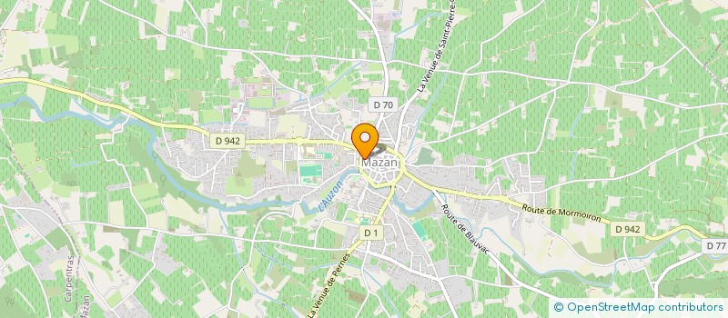 localisation de l'entreprise MADAME CHRISTEL AUDIBERT  MAZAN