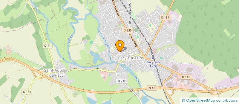 localisation de l'entreprise MADAME CHRISTEL BALTZINGER  MENILLES