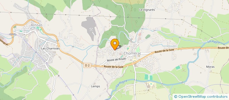 localisation de l'entreprise MADAME CHRISTEL BARBE  CHOMERAC