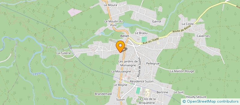 localisation de l'entreprise MADAME CHRISTEL BARBEROUSSE  BELIN-BELIET