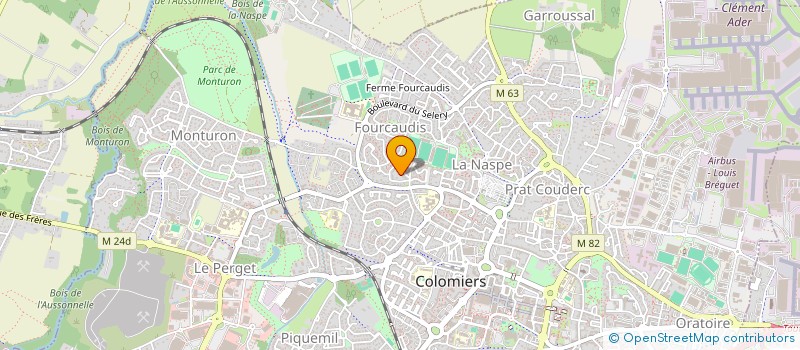 localisation de l'entreprise MADAME CHRISTEL BARRUBES à COLOMIERS