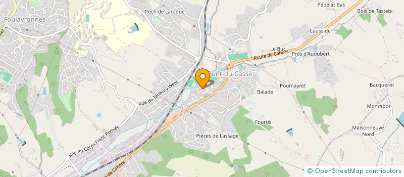 localisation de l'entreprise MADAME CHRISTEL BEDEL  PONT-DU-CASSE