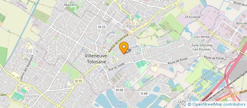 localisation de l'entreprise MADAME CHRISTEL BERTHOUMIEU à VILLENEUVE-TOLOSANE