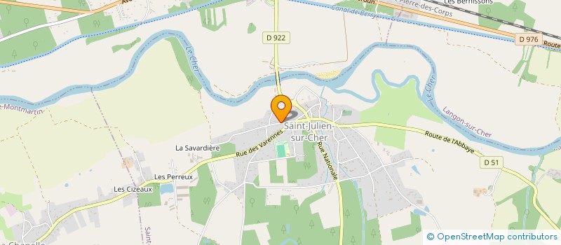 localisation de l'entreprise MADAME CHRISTEL BLONDEAU  SAINT-JULIEN-SUR-CHER