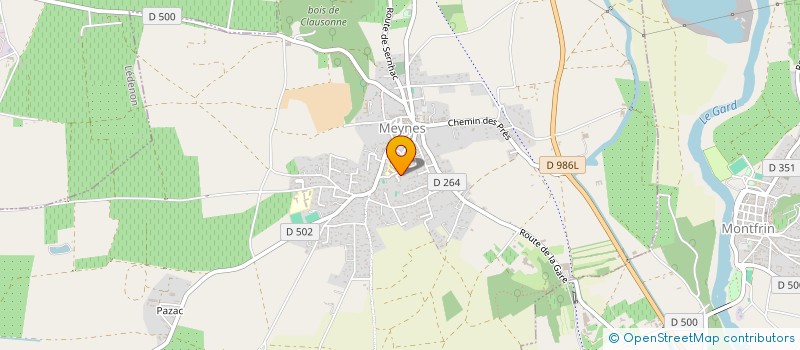 localisation de l'entreprise MADAME CHRISTEL BOUCHET  MEYNES