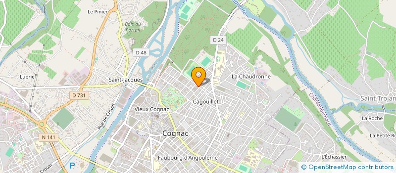 localisation de l'entreprise MADAME CHRISTEL BOULARAND à COGNAC
