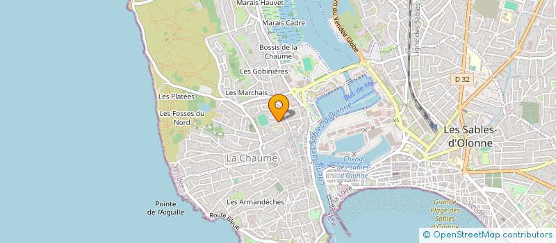 localisation de l'entreprise MADAME CHRISTEL BOURGINE à LES SABLES D'OLONNE