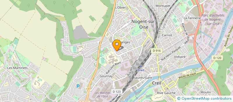 localisation de l'entreprise MADAME CHRISTEL BRAZIER  NOGENT-SUR-OISE