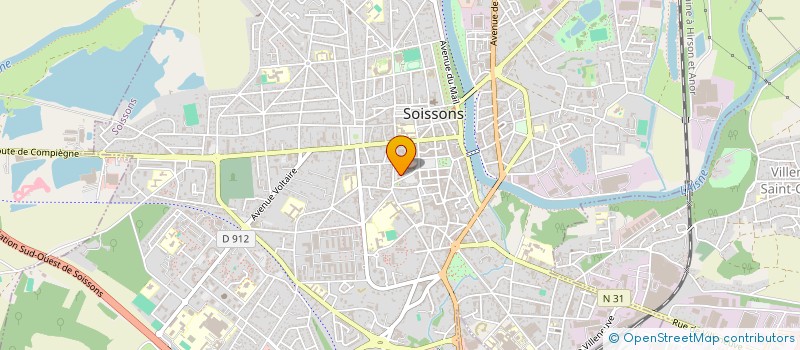 localisation de l'entreprise MADAME CHRISTEL BRIGITTE GOURIOU à SOISSONS